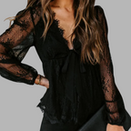 Blusa elegante de encaje Cyrielle