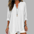 Blusa elegante de cuello en V Alicia