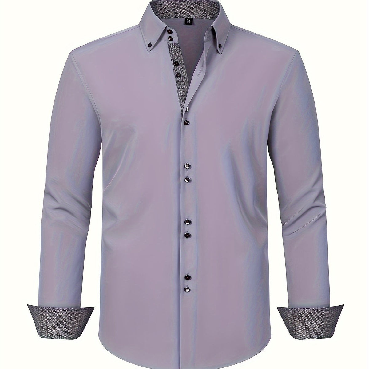 Camisa elegante y ligera con detalles en contraste