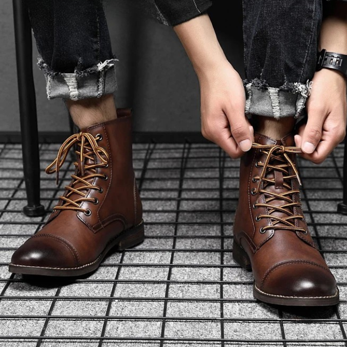BOTAS DE VESTIR MARRONES PARA HOMBRE