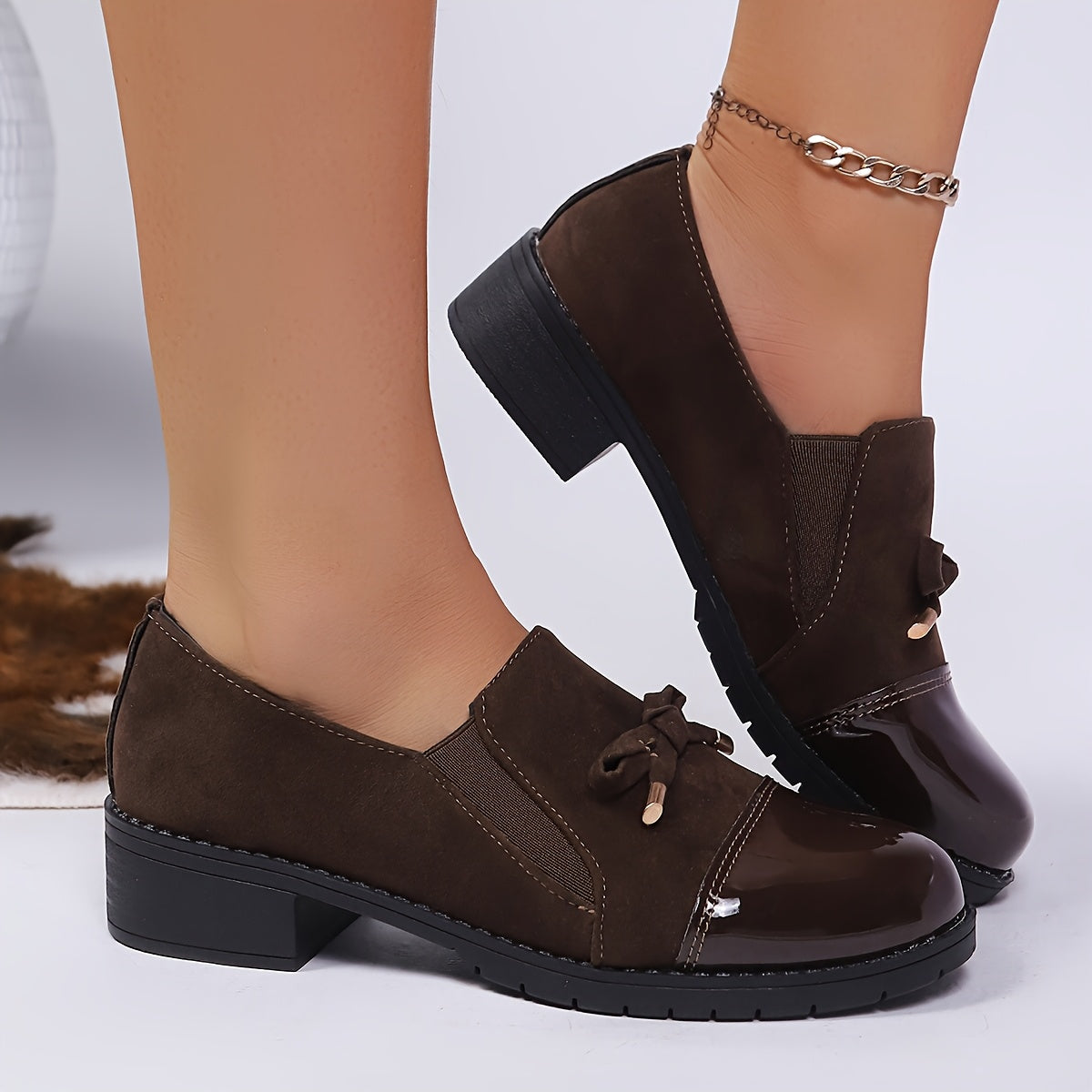 Mocasines Confort Punta Charolada Camille