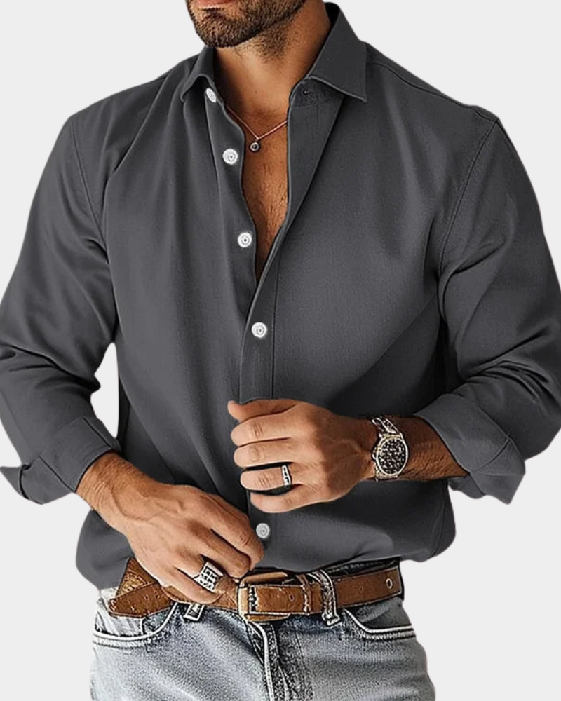 CAMISA MANGA LARGA ELEGANTE