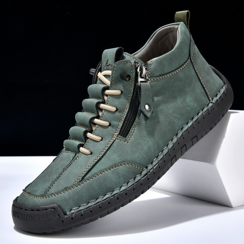 ZAPATOS DE NOBUK CON CREMALLERA PARA HOMBRE