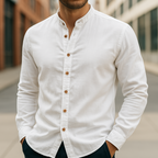CAMISA DE LINO Y ALGODÓN PARA HOMBRE