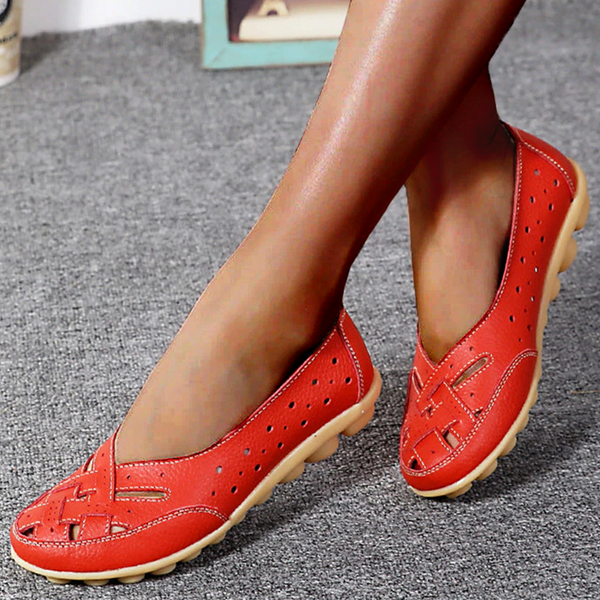 Mocasines Elegantes de Cuero Aireado