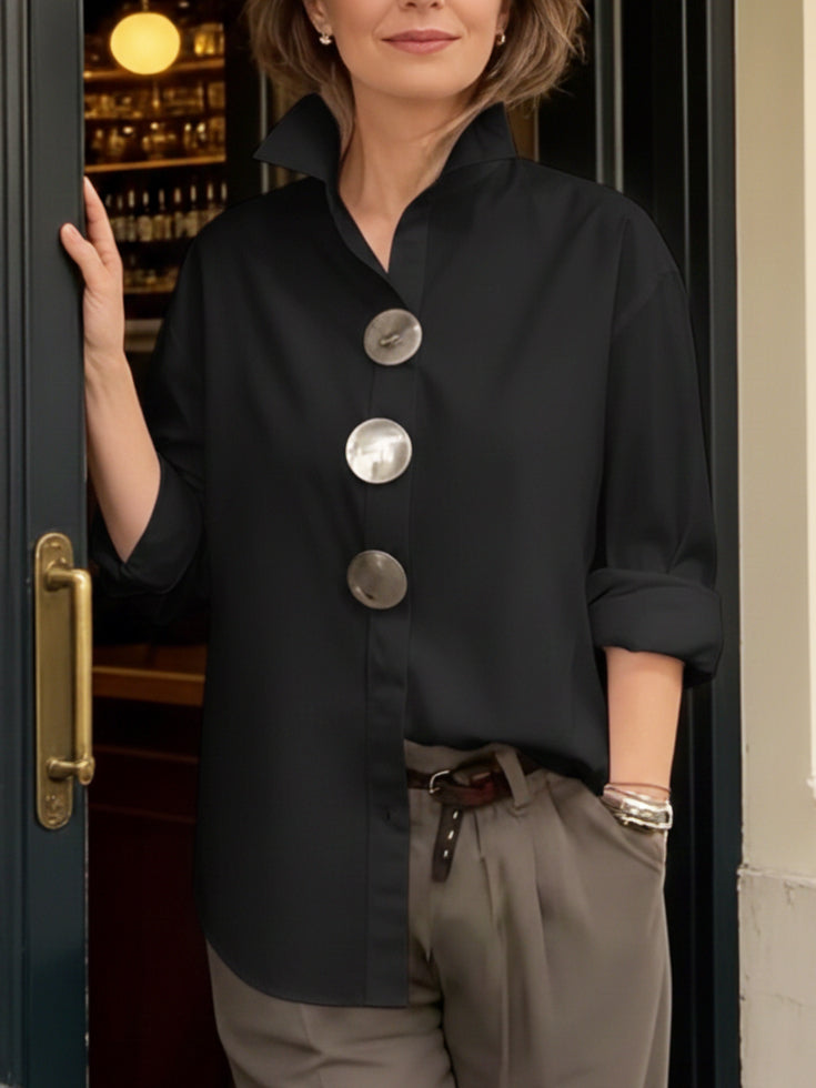 Blusa Elegante Sophie Con Botones Grandes