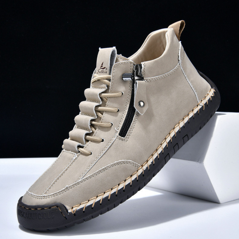ZAPATOS DE NOBUK CON CREMALLERA PARA HOMBRE