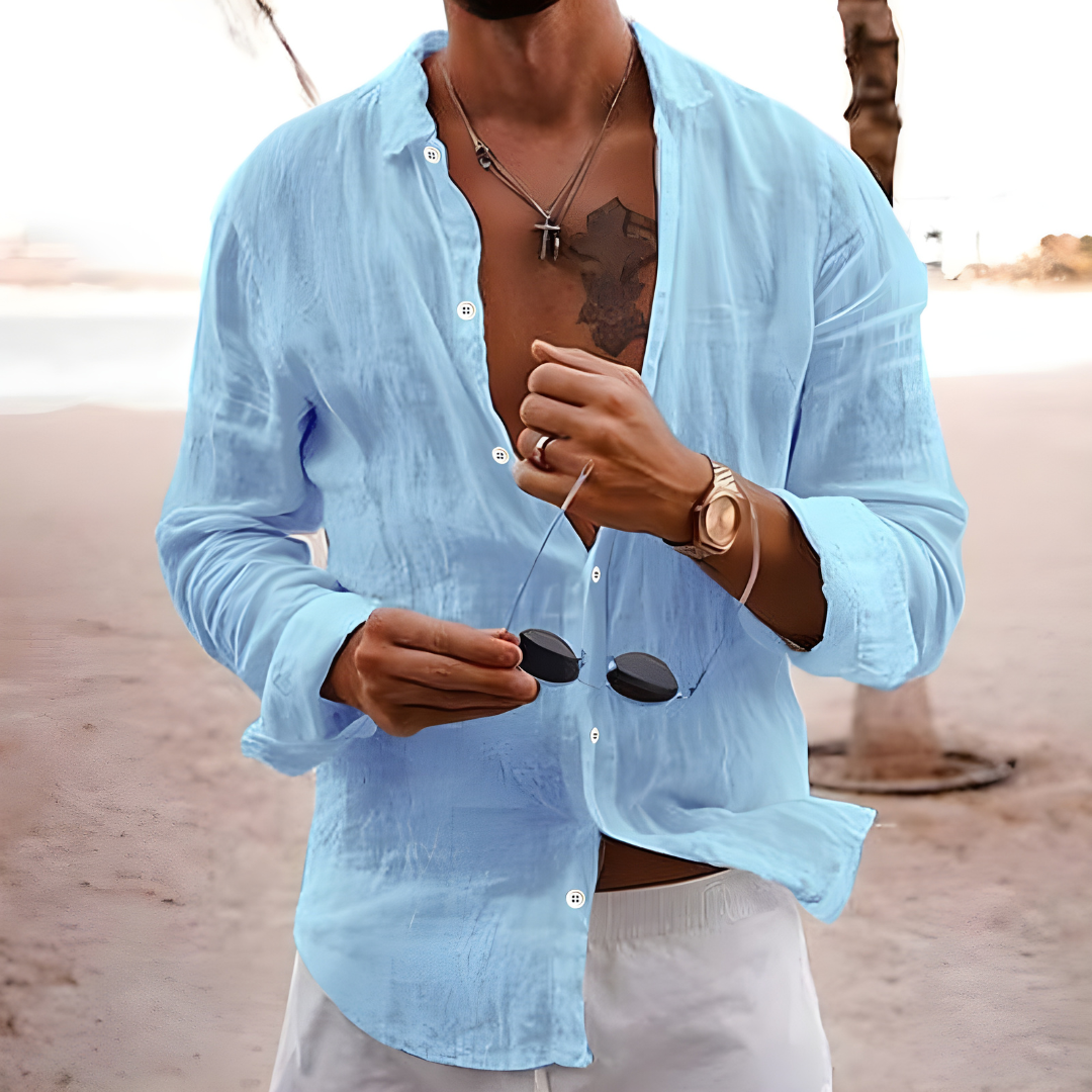 CAMISA DE VERANO DE ALGODÓN NATURAL