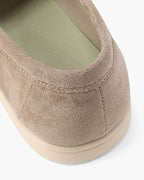 MOCASINES DE CUERO DE ANTE