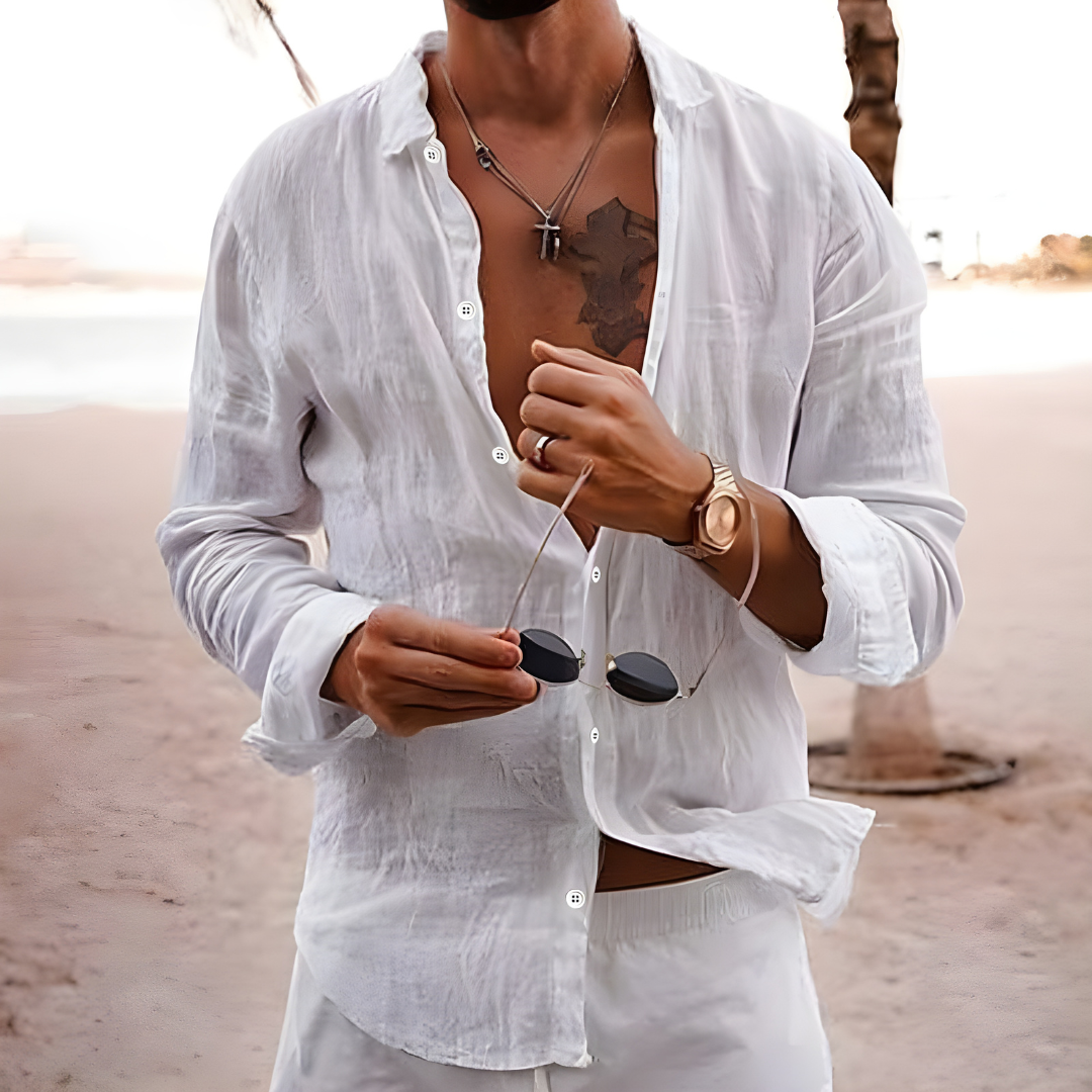 CAMISA DE VERANO DE ALGODÓN NATURAL