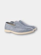MOCASINES DE CUERO DE ANTE