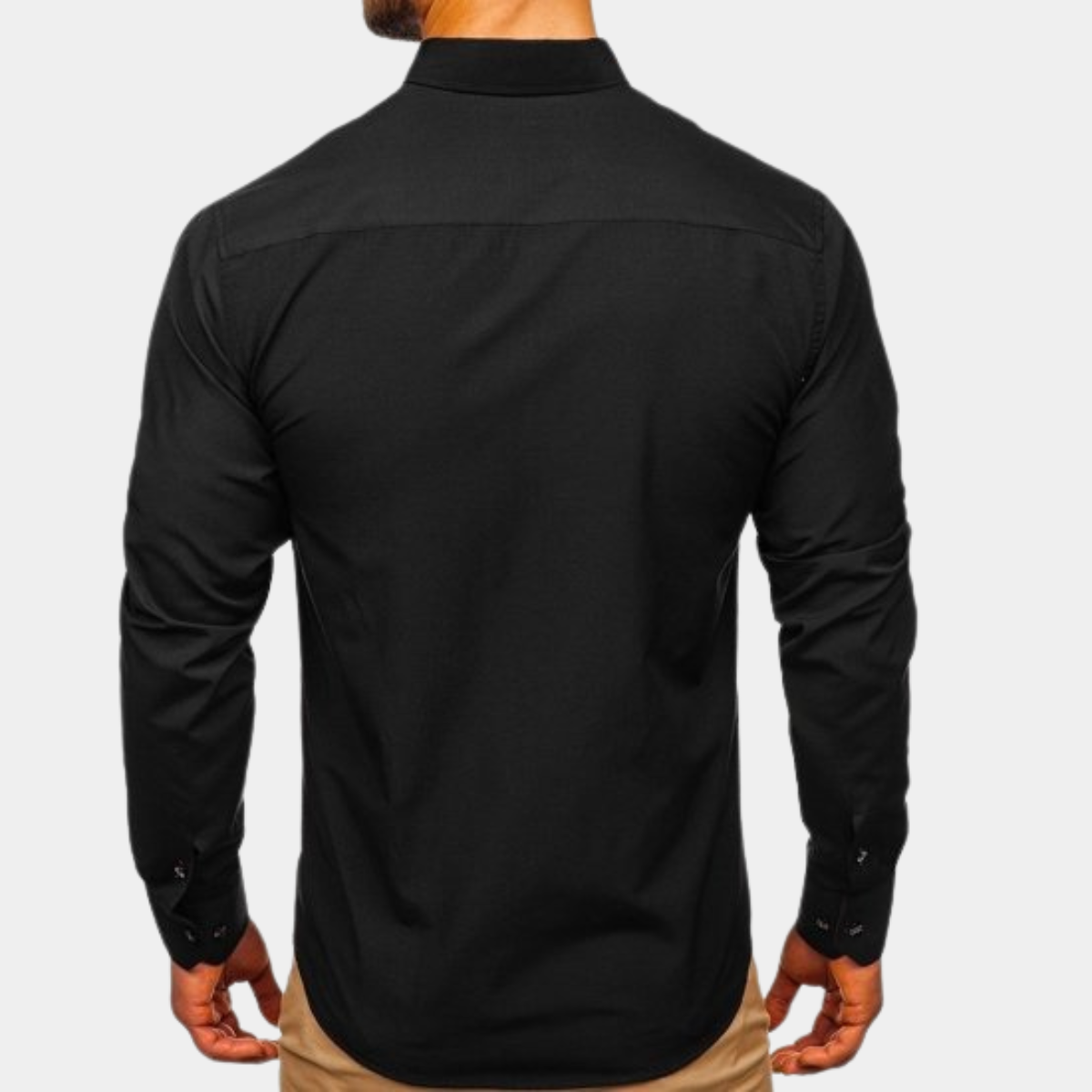 CAMISA CLÁSICA DE MANGA LARGA PARA HOMBRE
