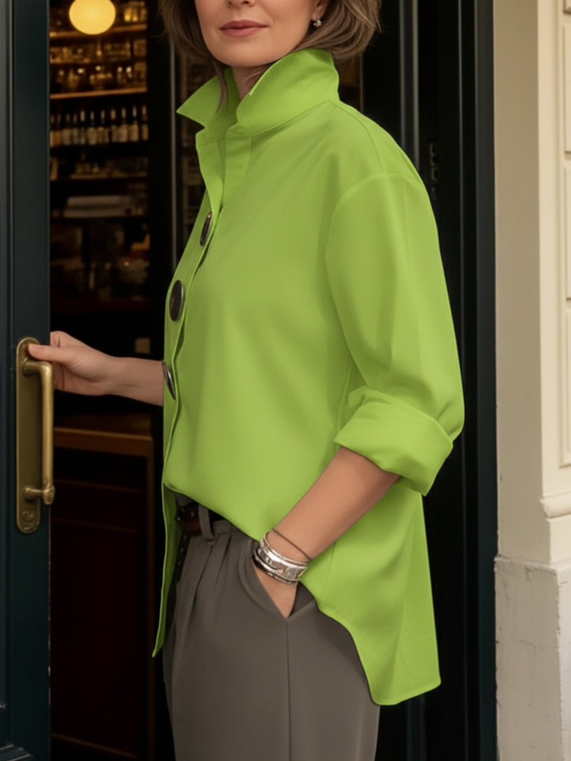 Blusa Elegante Sophie Con Botones Grandes