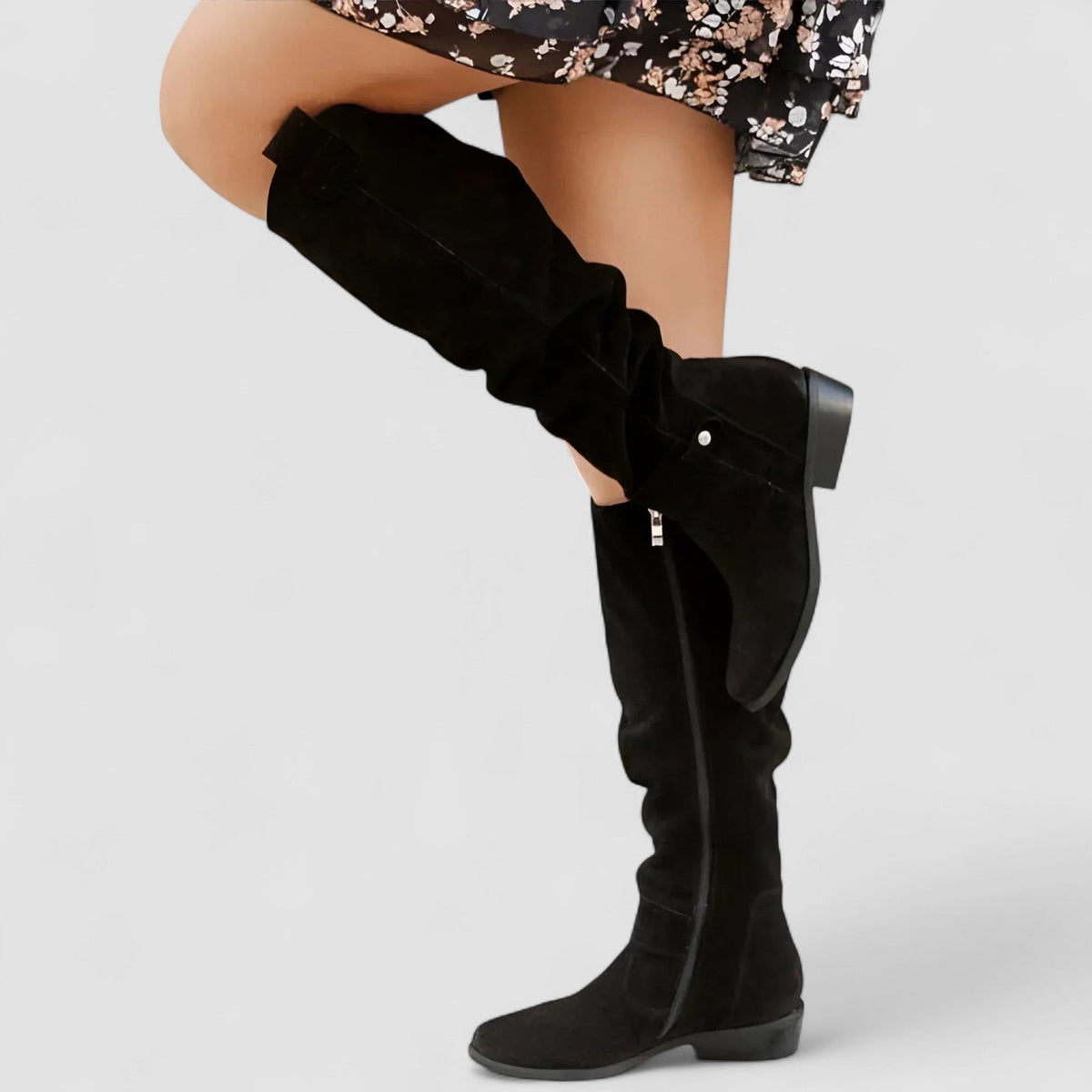 Botas Altas Efecto Ante Manon