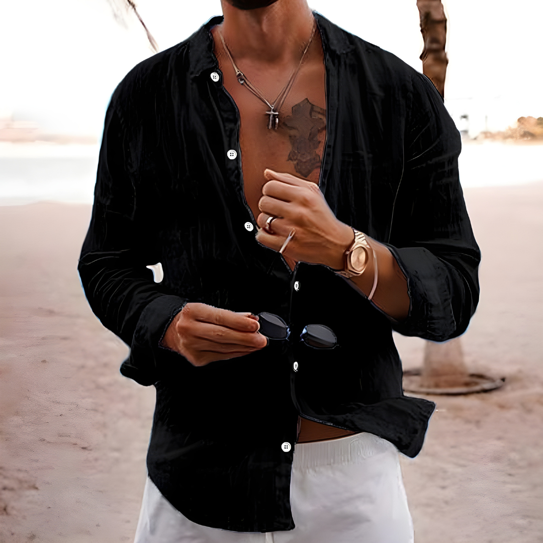 CAMISA DE VERANO DE ALGODÓN NATURAL