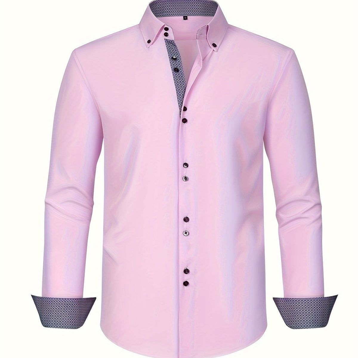 Camisa elegante y ligera con detalles en contraste