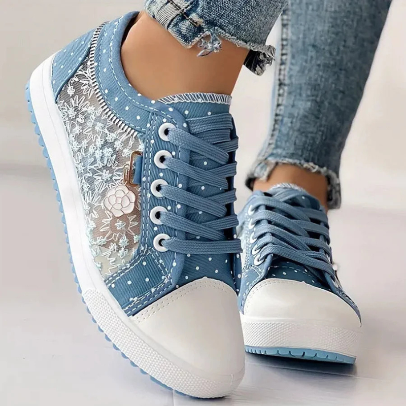 Zapatillas Elegantes de Encaje