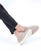 MOCASINES DE CUERO DE ANTE