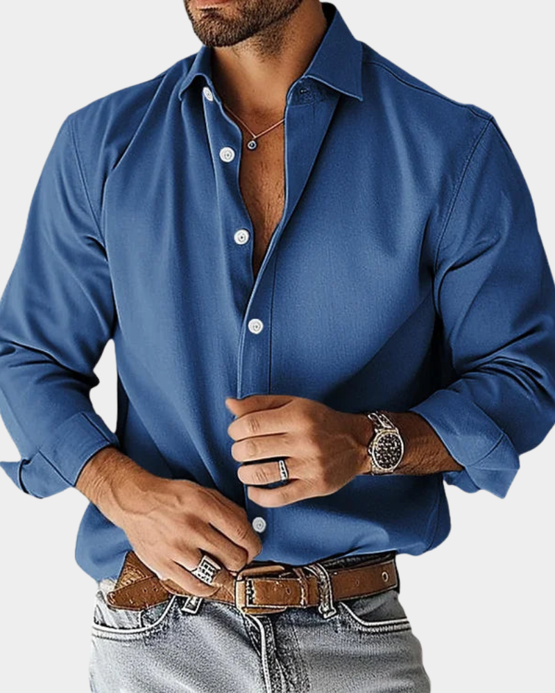 CAMISA MANGA LARGA ELEGANTE