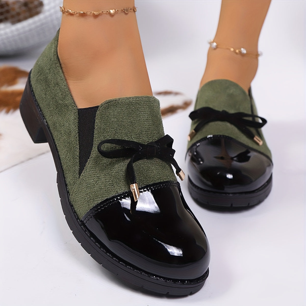 Mocasines Confort Punta Charolada Camille