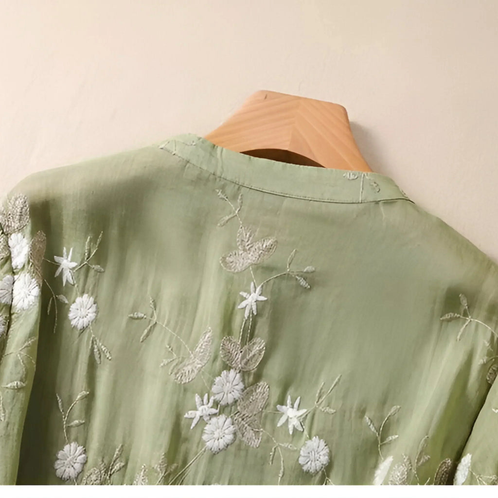 Top de algodón bordado Mila