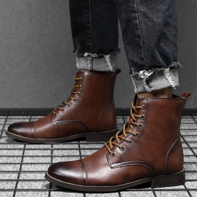 BOTAS DE VESTIR MARRONES PARA HOMBRE
