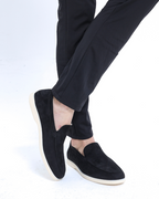 MOCASINES DE CUERO DE ANTE