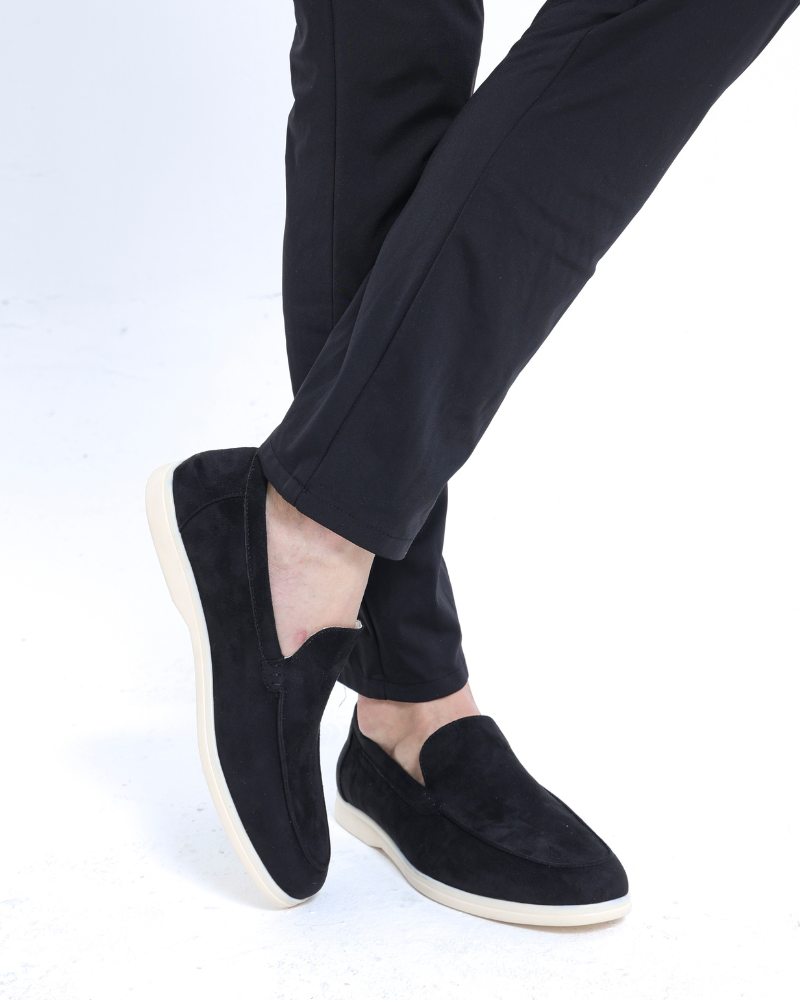 MOCASINES DE CUERO DE ANTE