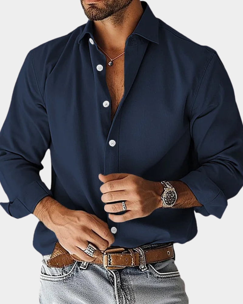 CAMISA MANGA LARGA ELEGANTE