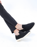 MOCASINES DE CUERO DE ANTE