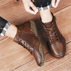 BOTAS DE CUERO RESISTENTES PARA HOMBRE