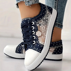 Zapatillas Elegantes de Encaje