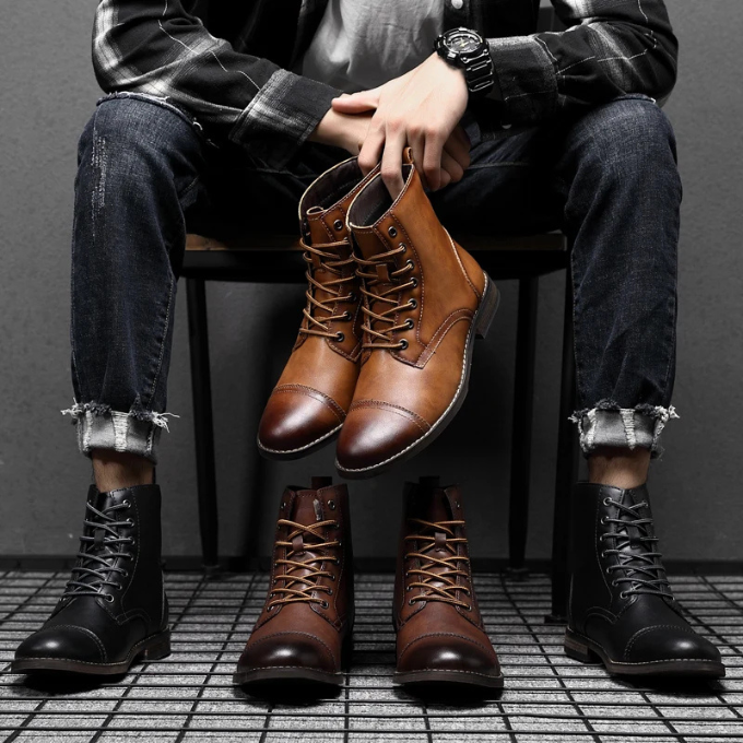 BOTAS DE VESTIR MARRONES PARA HOMBRE