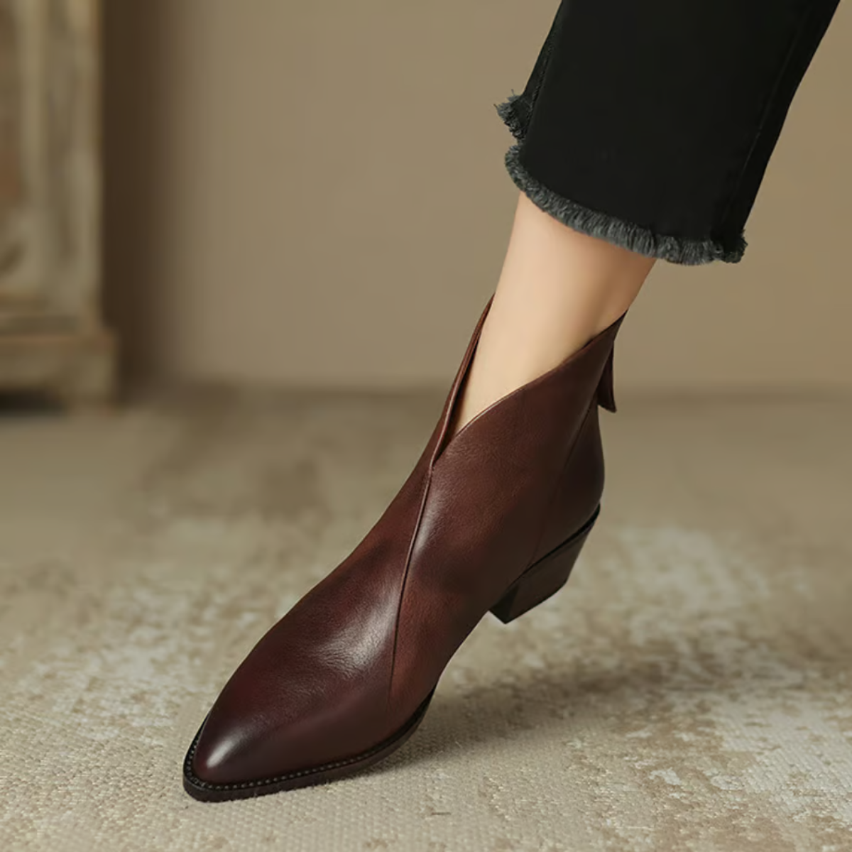 Botines Elegantes de Cuero