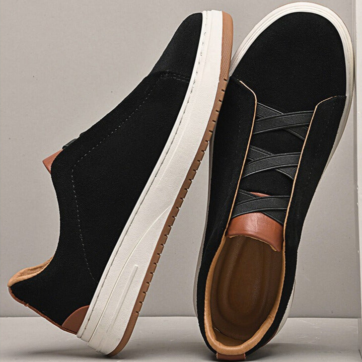 ZAPATOS SIN CORDONES DE ANTE PARA HOMBRE
