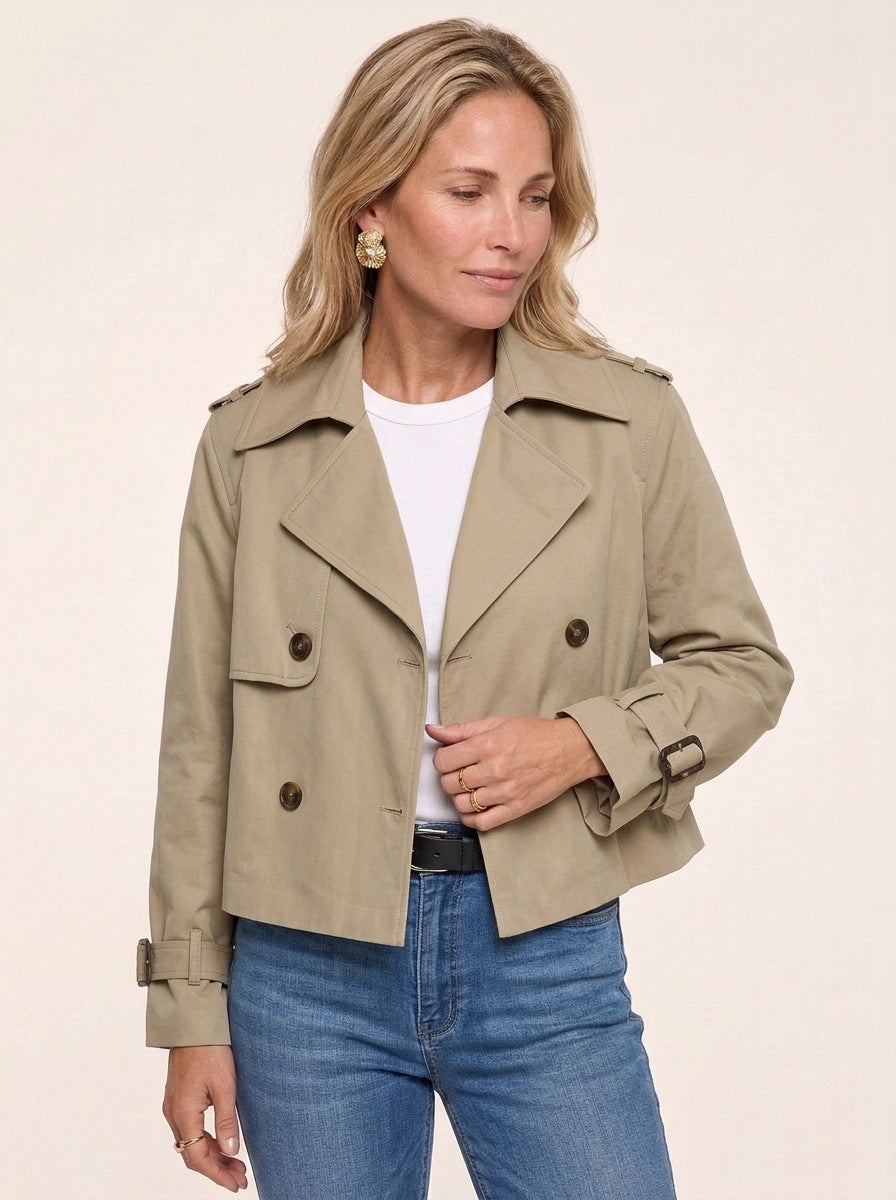 Mana - Gabardina Vintage Recortada