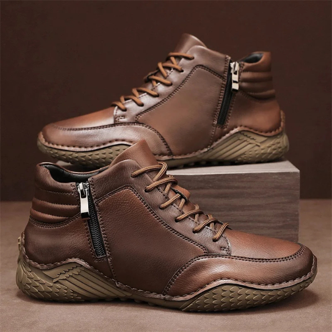 BOTAS DE CUERO RESISTENTES PARA HOMBRE