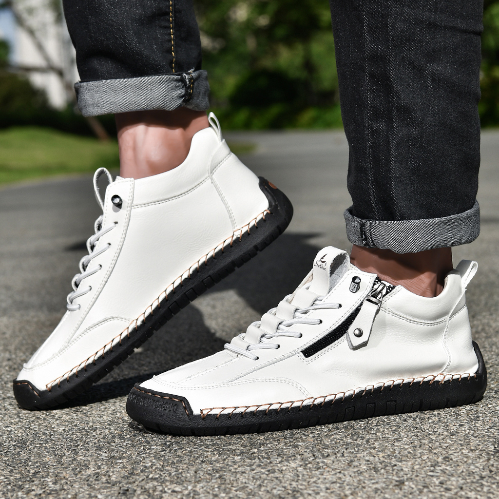 ZAPATOS DE NOBUK CON CREMALLERA PARA HOMBRE