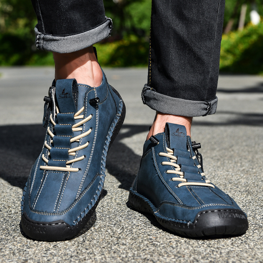 ZAPATOS DE NOBUK CON CREMALLERA PARA HOMBRE