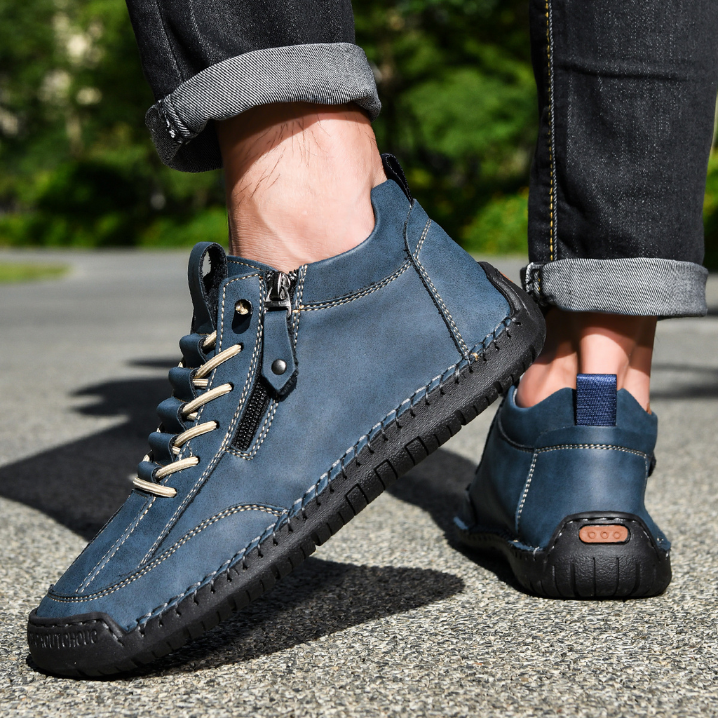ZAPATOS DE NOBUK CON CREMALLERA PARA HOMBRE