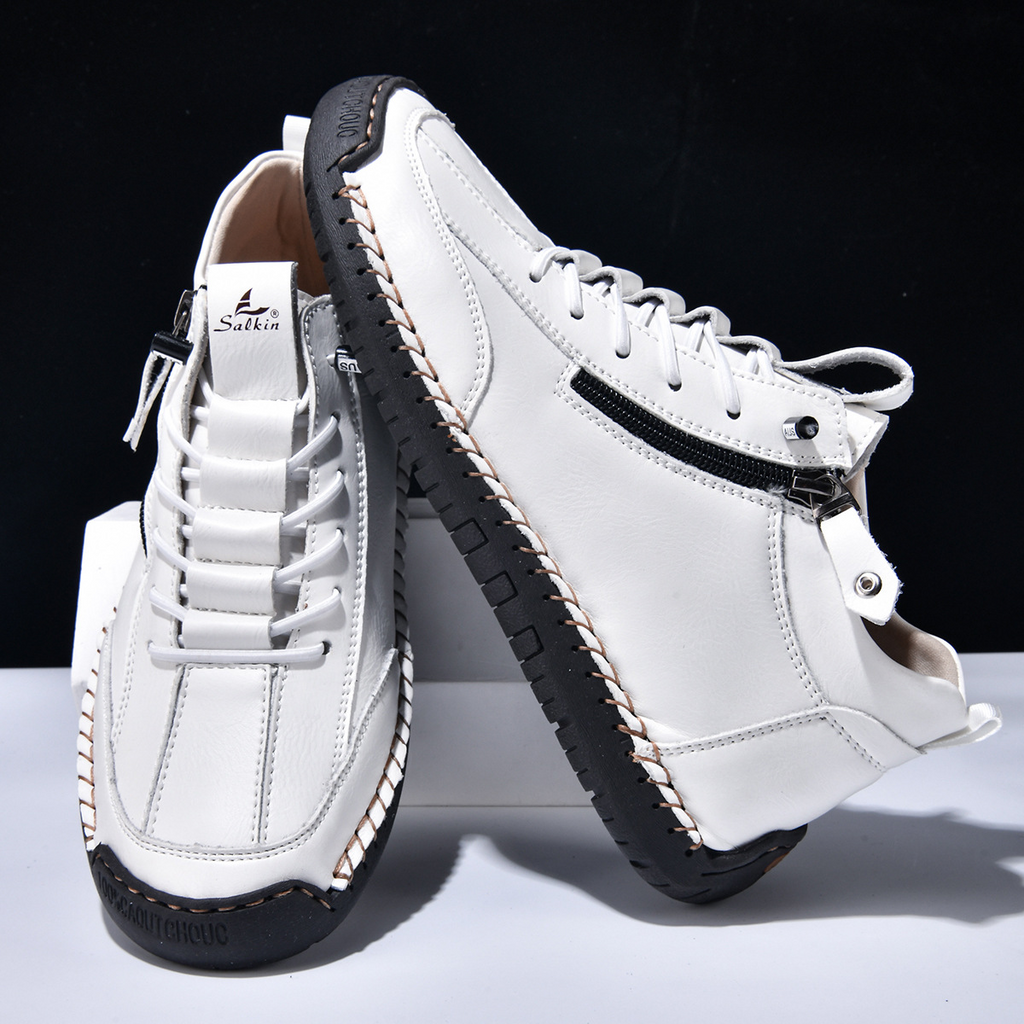 ZAPATOS DE NOBUK CON CREMALLERA PARA HOMBRE