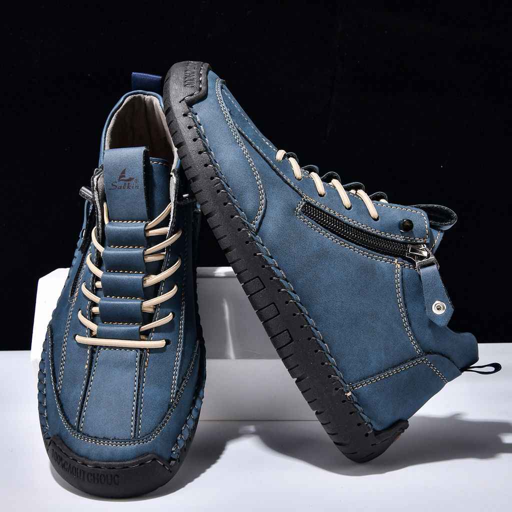ZAPATOS DE NOBUK CON CREMALLERA PARA HOMBRE