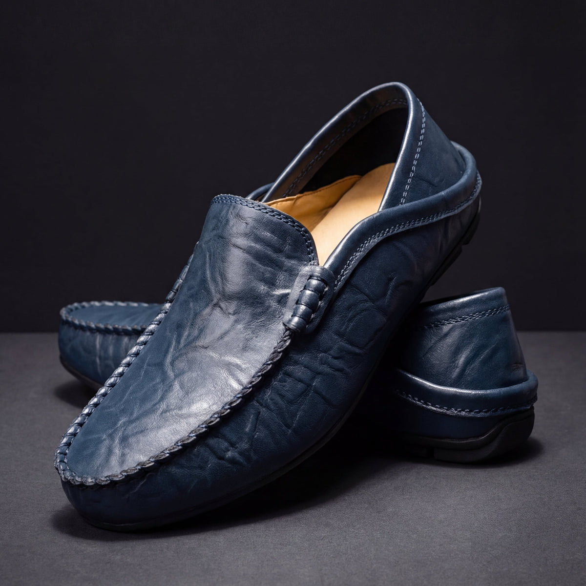 Mocasines de cuero suave Antoine