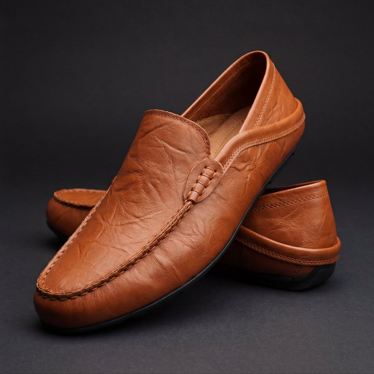 Mocasines de cuero suave Antoine