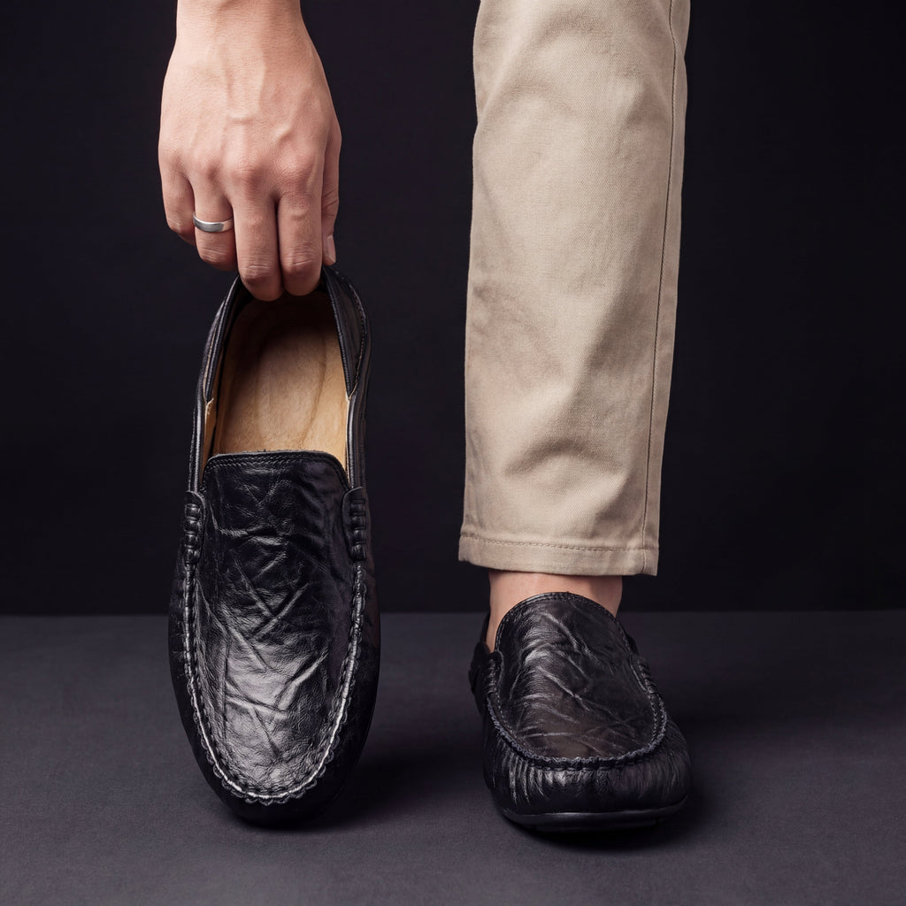 Mocasines de cuero suave Antoine