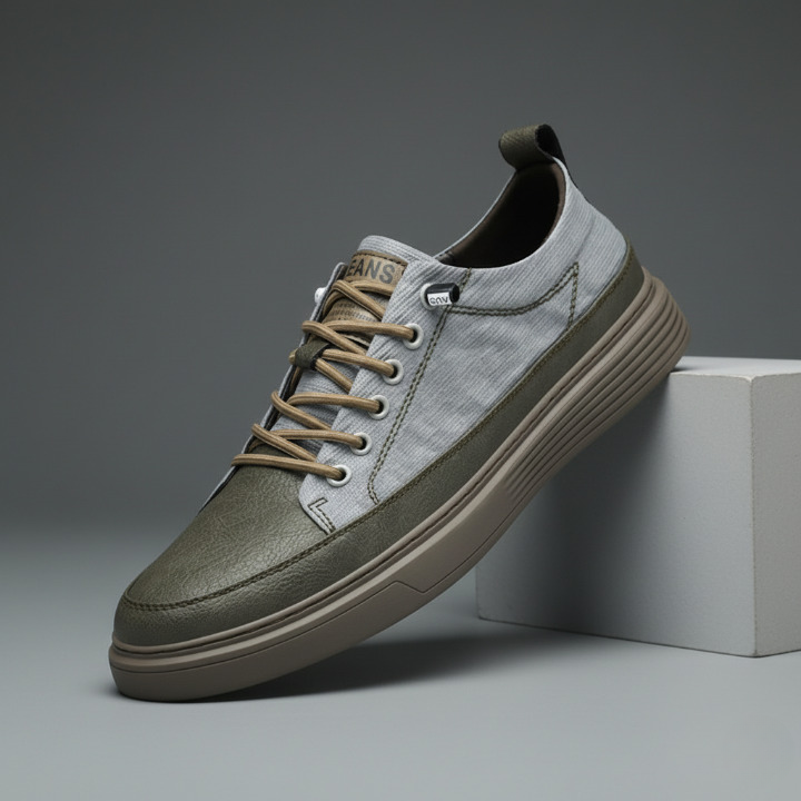 Zapatillas de cuero para hombre