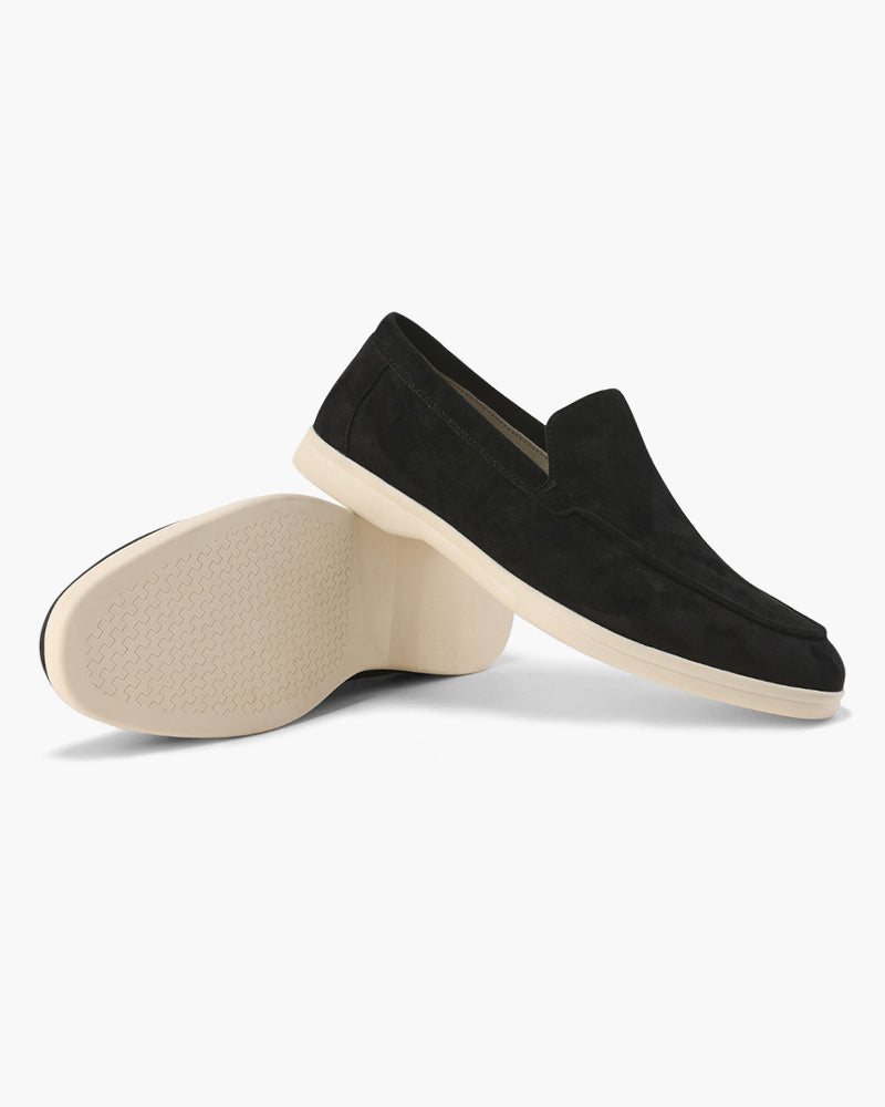 MOCASINES DE CUERO DE ANTE