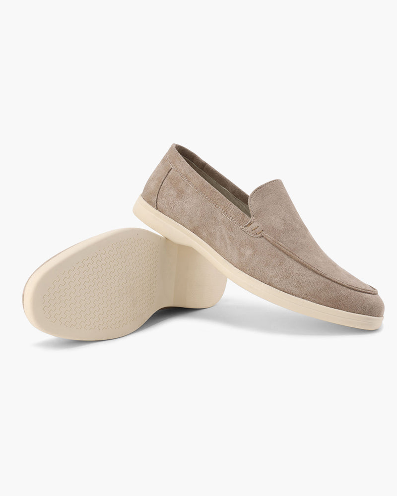 MOCASINES DE CUERO DE ANTE