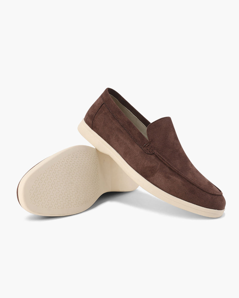 MOCASINES DE CUERO DE ANTE