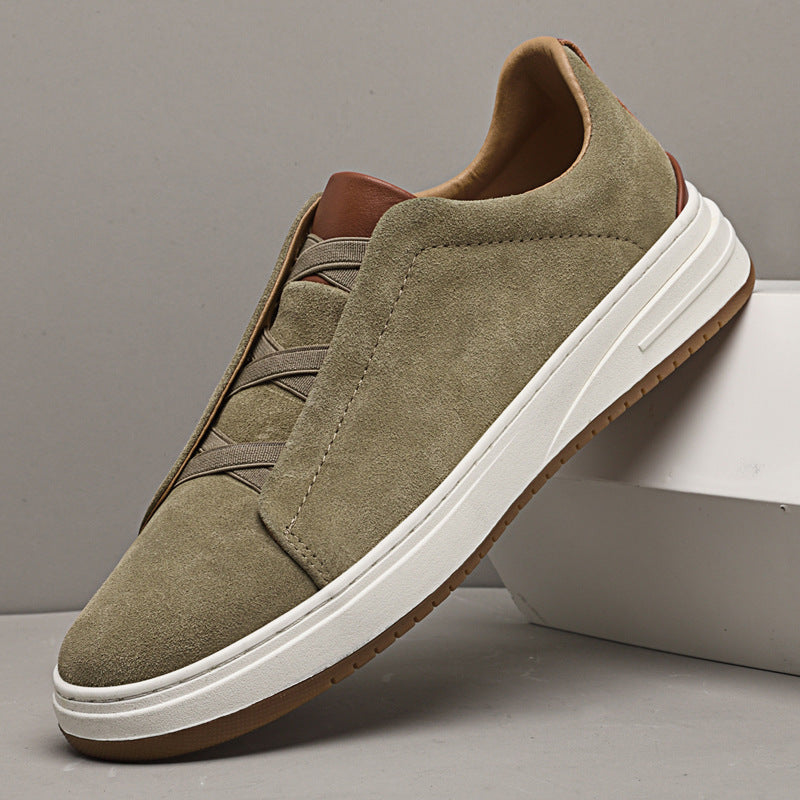 ZAPATOS SIN CORDONES DE ANTE PARA HOMBRE
